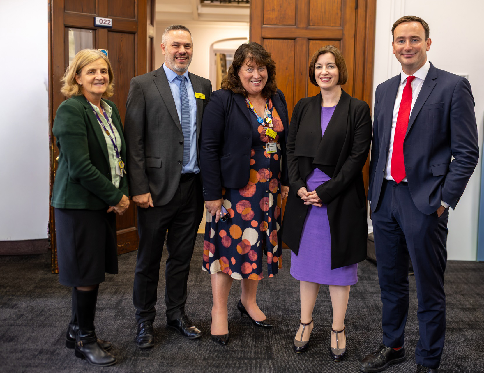 Bridget Phillipson, Tom Hayes, Siobhan Harrington and James Knowles