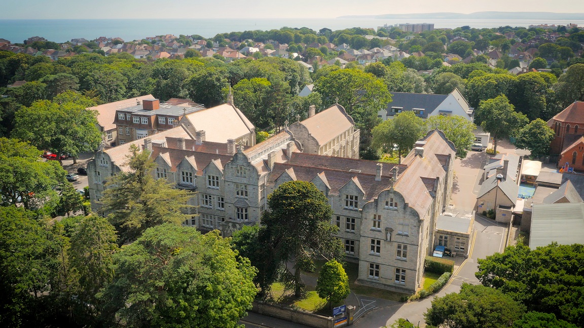 Ariel view of campus