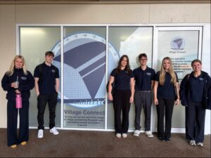 HSU chiropractic students during their international learning visit to CQUniversity Australia in Brisbane.