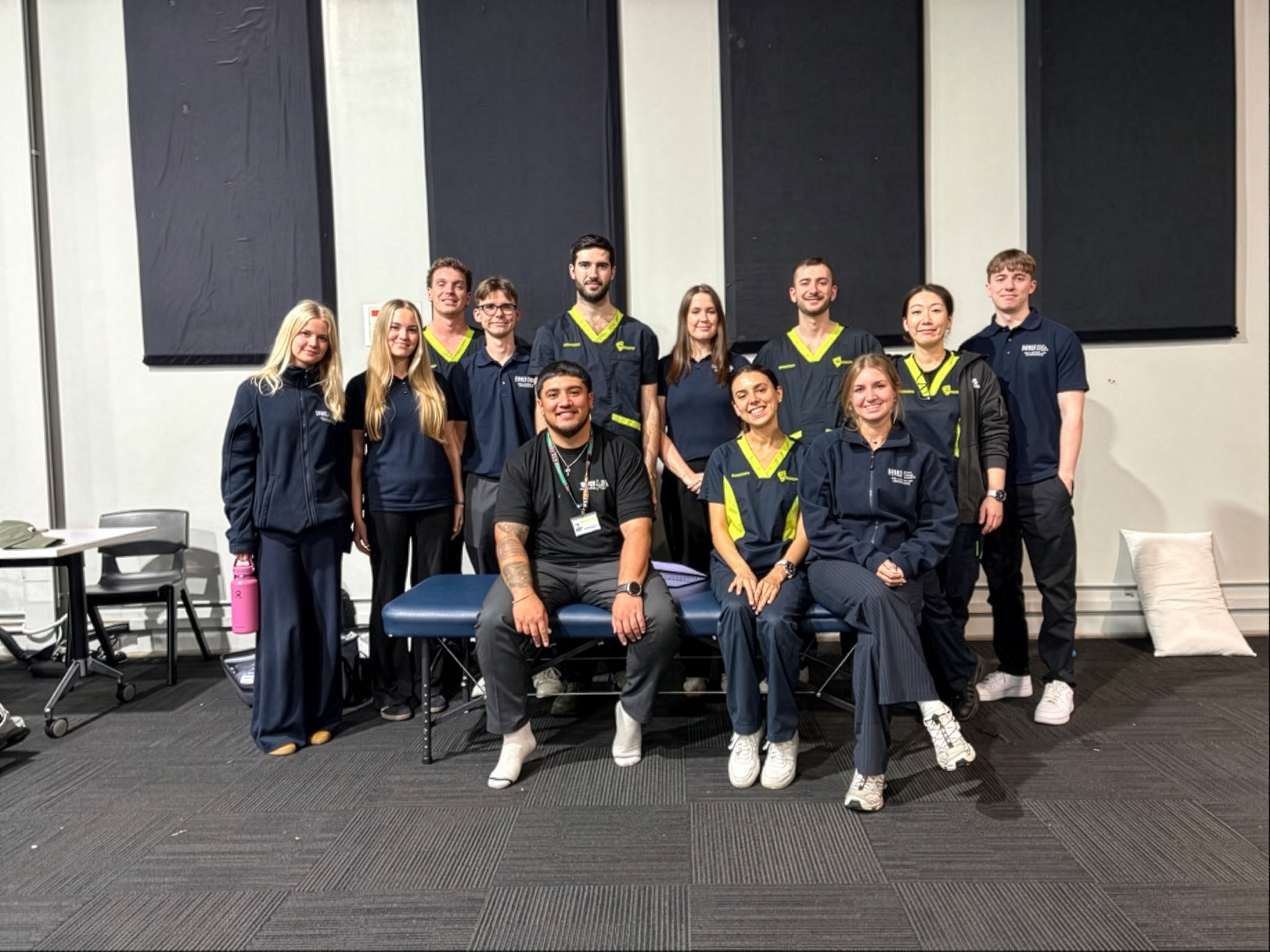 HSU chiropractic students during their international learning visit to CQUniversity Australia in Brisbane.